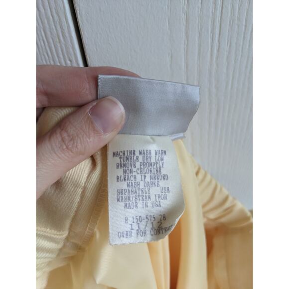 VTG That's Me Women's Yellow Polyester Blend Formal Vest & Pant Set Size 11/12 - Picture 9 of 10